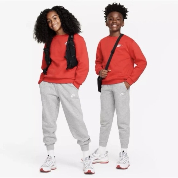 Nike Other - Big Kids Gray Nike Sportswear Club Fleece Joggers Brand New Size Large